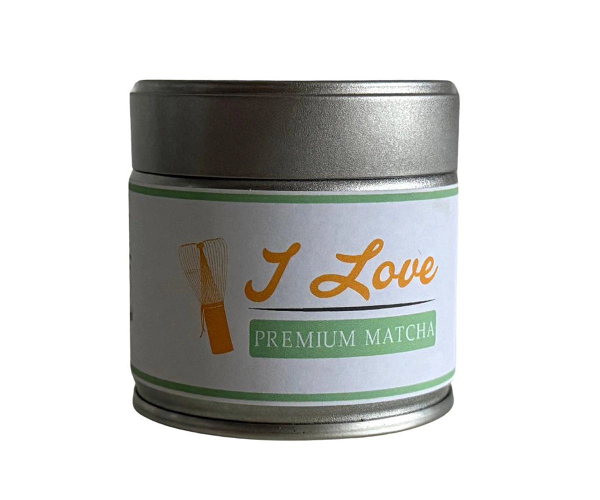 premium matcha in blik